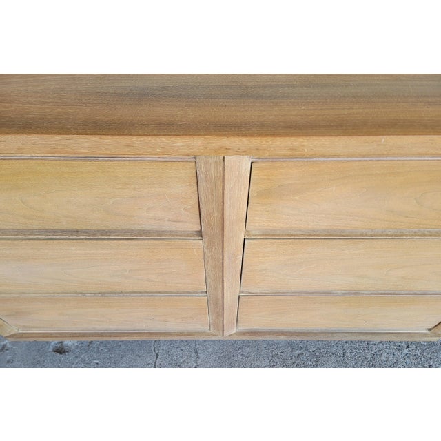 Brown Kent Coffey Cerused Walnut Mid-Century Modern Low Dresser For Sale - Image 8 of 14