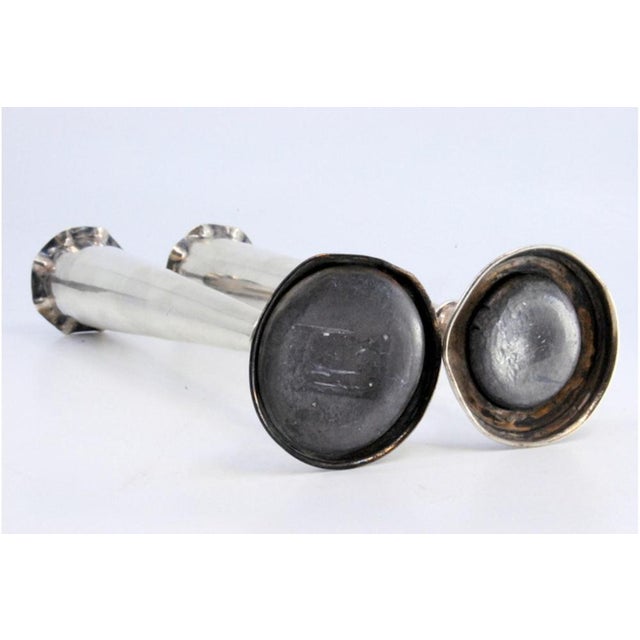 Smooth Silver Jugs with Wavy Rims and Fillings For Sale - Image 4 of 8