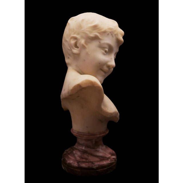 Emile Jespers, Scherzo Bust, 1890, Marble For Sale - Image 6 of 9