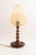 Art Deco Wood Table Lamp with Fabric Shade, Vienna, 1920s For Sale - Image 6 of 17