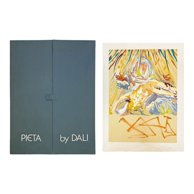 Salvador Dalí, La Pieta Nera (Black Madonna), Hand Signed Lithograph, 1974 For Sale