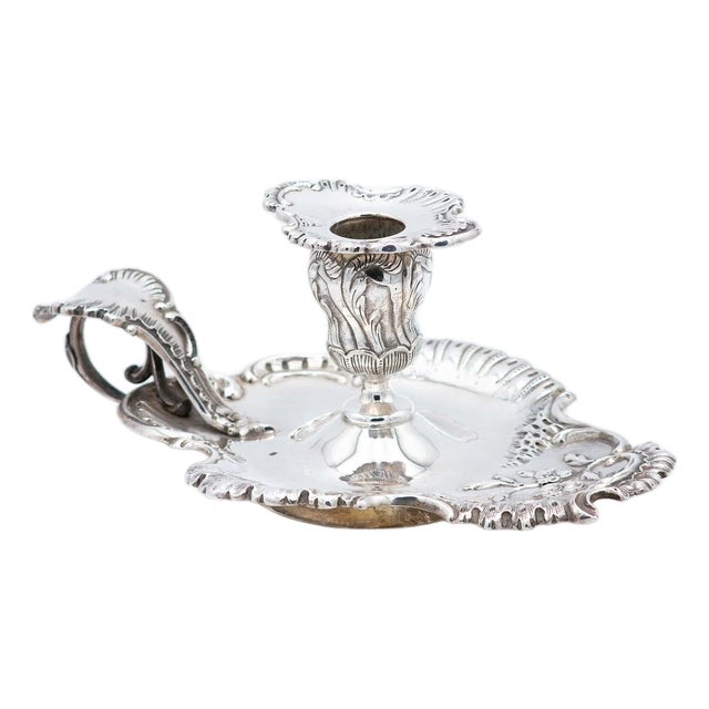 Silver Paddle Embossed with Floral Motifs For Sale