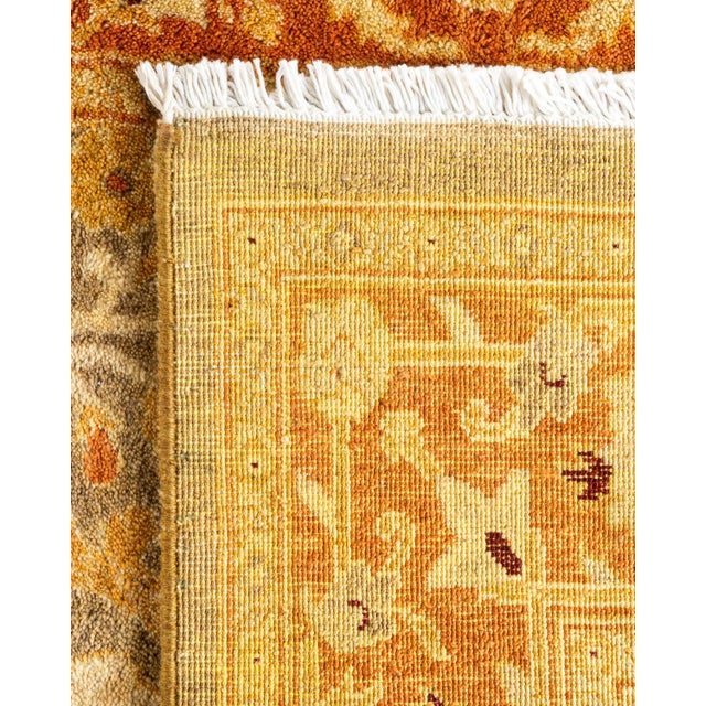 2000 - 2009 Ottoman, One-of-a-Kind Hand-Knotted Runner Rug - Green, 3' 1" x 22' 1" For Sale - Image 5 of 8