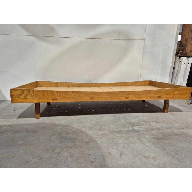 Mid-Century Modern Daybed with Wood Work, 1970s For Sale - Image 6 of 8