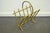 Vintage Italian Hollywood Regency Gold Gilt Metal Faux Bamboo Magazine Rack For Sale - Image 10 of 10