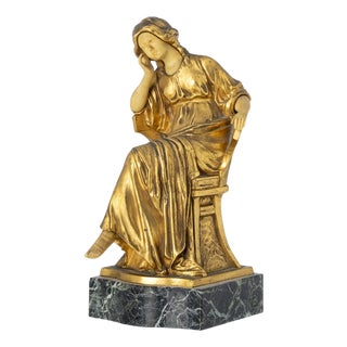 Henryk I Kossowski, Figurative Sculpture, 19th Century, Bronze on Marble Base For Sale