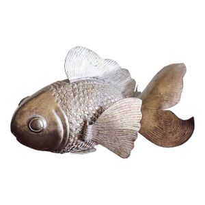 Vintage Cambodian Silver Plated Copper Articulated Fish