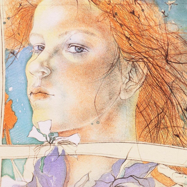 'Morning' by Dagmar Mezricky, 1989, Czechoslovak Modernist Figural, Prague Academy of Arts, Bratislava For Sale - Image 4 of 10