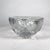 Transparent 1960s Modern Heavy Art Glass Bowl Thick Rim Textured Ice Block For Sale - Image 8 of 11