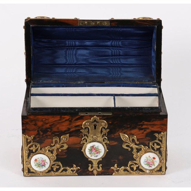 Antique Coromandel and Brass Stationary Casket from Howell James & Co., 19th Century For Sale - Image 3 of 18