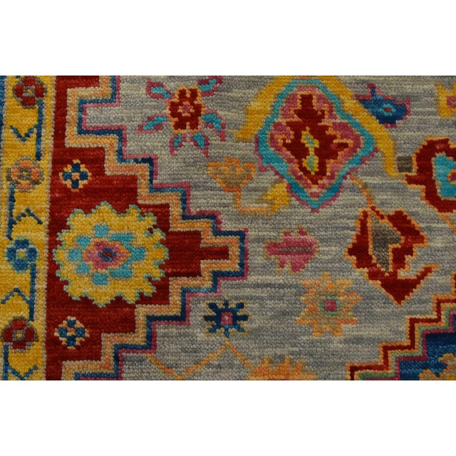 Anatolia Rug 9’1” X 12’2” Gray Wool Tribal Hand-Knotted Oriental Carpet For Sale - Image 9 of 14