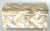 A truly exceptional and beautiful box, made of mosaic iridescent shell tiles that are cut with geometric precision to form...