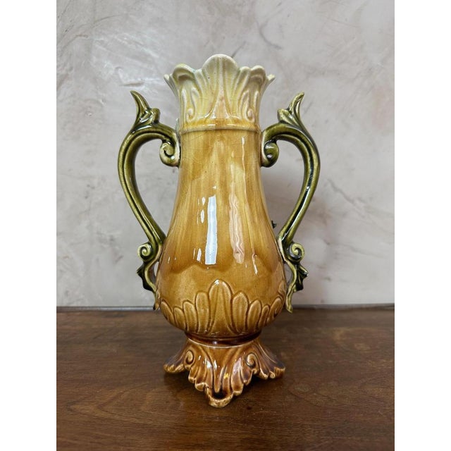 Ceramic Antique Slipware Vase, 1900 For Sale - Image 7 of 12
