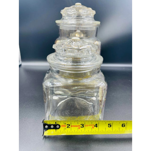 Mid 20th Century Georges Briard Glass Coffee, Tea & Sugar Canister Set- 3 Pieces For Sale - Image 11 of 13