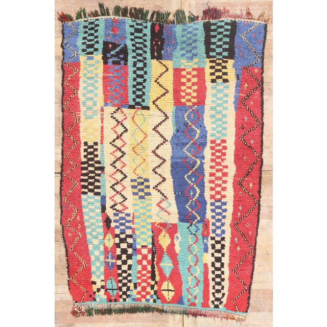 Vintage Azilal Moroccan Rug, 05'00 X 07'01 For Sale - Image 10 of 10