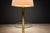 Mid-Century Modern Brass Floor Lamp with Integrated Glass Shelf and Pleated Shade, Italy, 1960s - Lot 902 For Sale In New York - Image 6 of 11