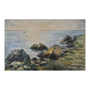 Northern California Coast and Golden Gate Bridge Oil Painting by Richard Brian Hazel