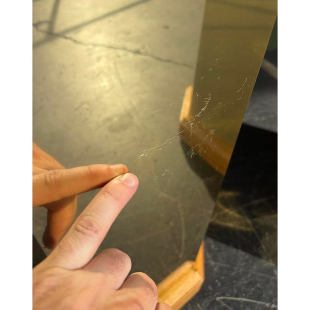 Postmod Oak and Brass Pedestal Pair For Sale - Image 4 of 6