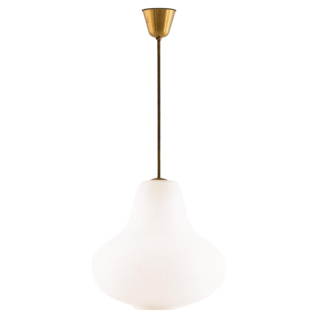 Pendant Lamp in Brass by Carl Axel Acking, 1940s For Sale - Image 6 of 6