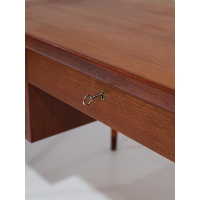 Vintage Danish Freestanding Desk in Teak, 1960s For Sale - Image 12 of 16