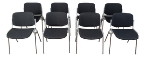 Vintage DSC 106 Side Chairs by Giancarlo Piretti for Castelli, 1970s, Set of 8