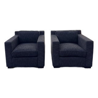 Restoration Hardware Black Maxwell Chairs For Sale