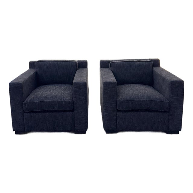 Restoration Hardware Black Maxwell Chairs For Sale