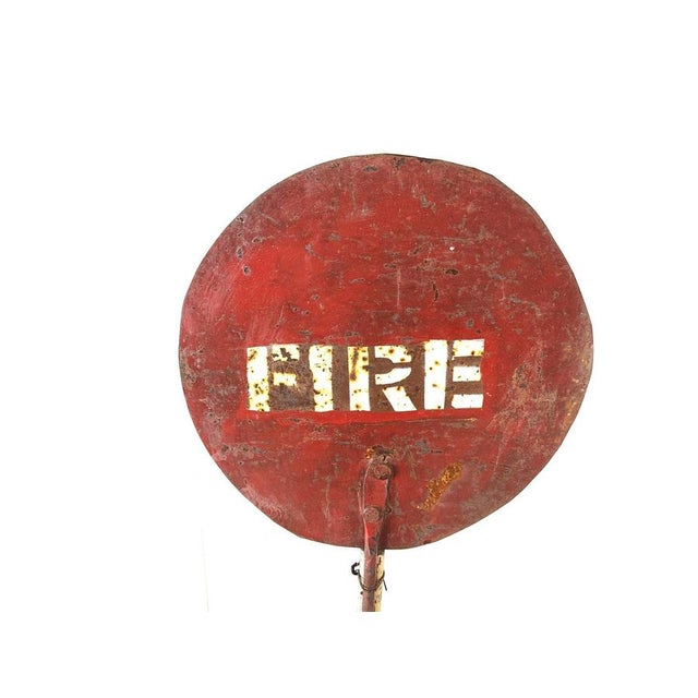 1950s Vintage Enamel Fire Sign, 1950s For Sale - Image 5 of 9