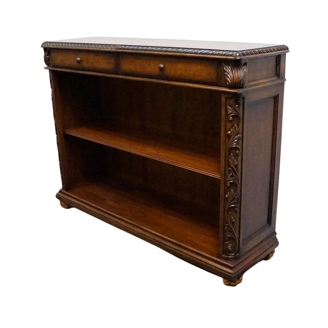 HOOKER FURNITURE Seven Seas Collection Walnut Old World Mediterranean 56" Open Cabinet Console Table 500-50-311 42.5" High...
