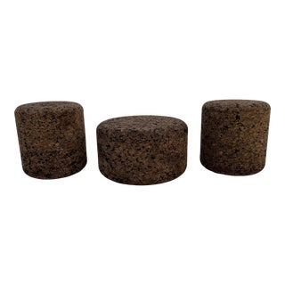 Jasper Morrison Set of 3 Cork Stools by Moooi , Circa 2002 For Sale