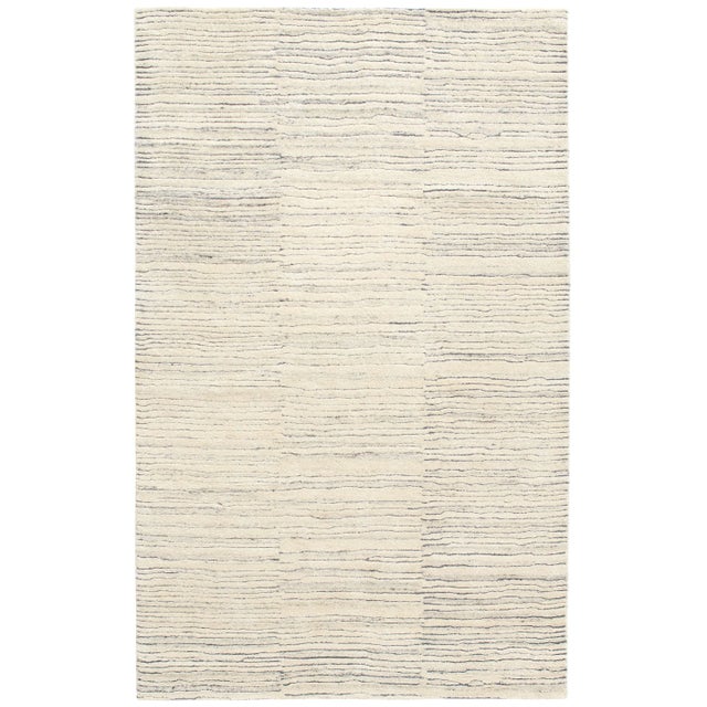 2020s Marie Flanigan for Dash & Albert Avery Pewter Blue Tufted Wool Rug, 3' x 5' For Sale - Image 5 of 5