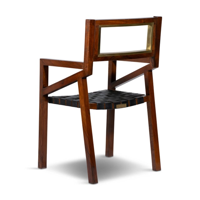 2020s Wintri Contemporary Rosewood Finish Dining Chairs From Boston Mills - Set of 4 For Sale - Image 5 of 11