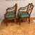 Hepplewhite Pair - Adams Style Painted Satinwood Armchairs For Sale - Image 3 of 10