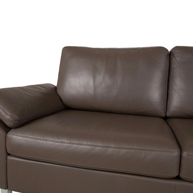 Model 3300 2-Seater Sofa in Brown-Grey Leather from Rolf Benz For Sale - Image 5 of 11