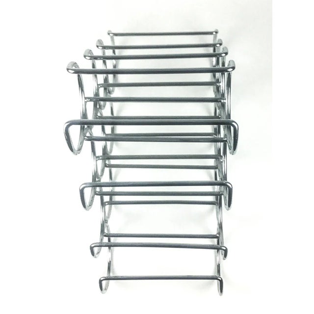 Metal Stainless Steel Modern Wine Rack For Sale - Image 7 of 10