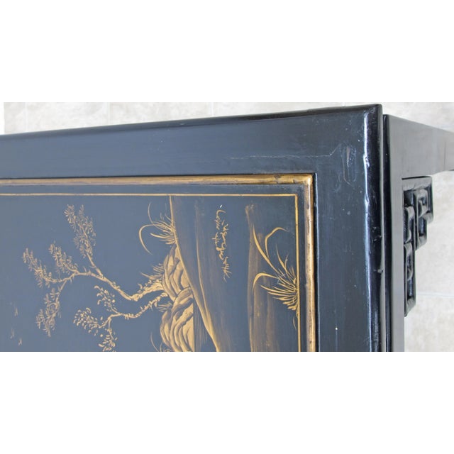 Gilded Chinoiserie Style Side Table For Sale - Image 9 of 13