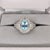 1.6Ct Santa Maria Aquamarine Ring With Natural Diamonds: Solid 14k Gold, 10x7mm, Size 6.75 For Sale - Image 4 of 8