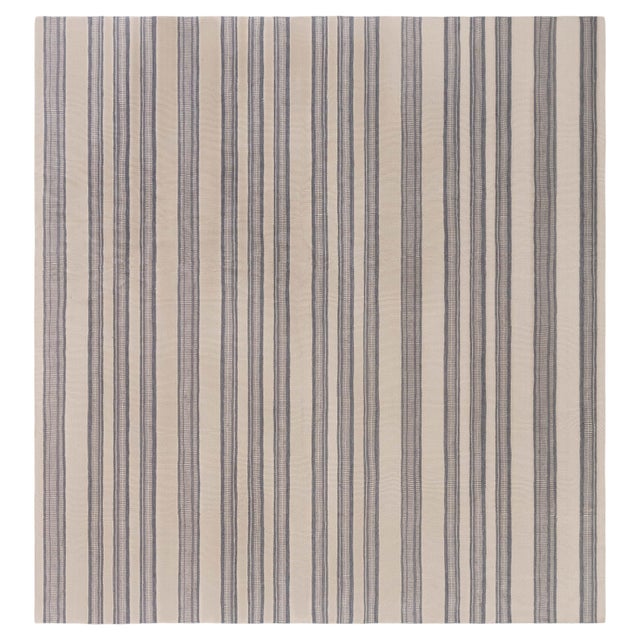 Contemporary Striped Flat Weave Rug by Doris Leslie Blau For Sale