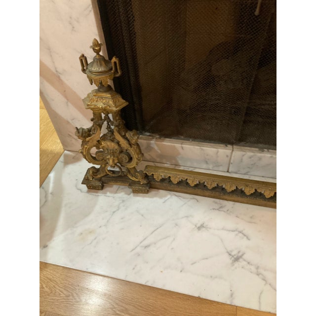 19th Century Bronze Chenets- Set of 3 For Sale - Image 11 of 12