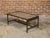 Contemporary Coffee Table Made with Antique Door Fragment on Custom Iron Base For Sale In Atlanta - Image 6 of 11