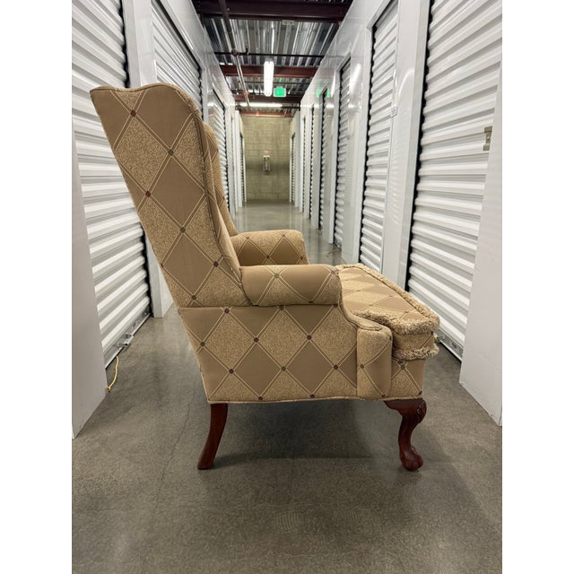 Priced to sell this week – open to serious offers Classic Ethan Allen wingback chair featuring traditional upholstery and...