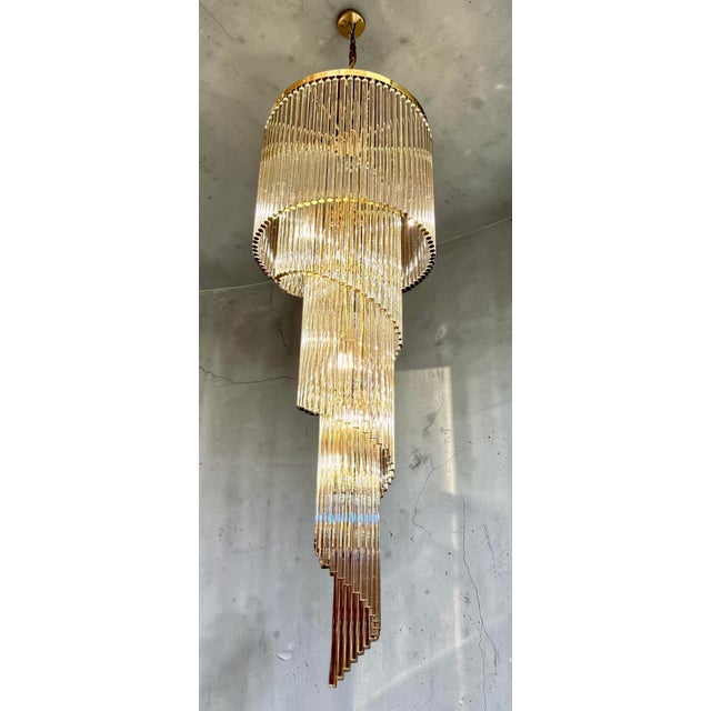 Spiral Chandelier by Ernst Palme, 1960s For Sale - Image 6 of 9
