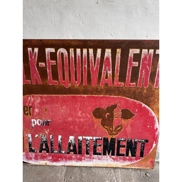 Vintage French Agricultural Advertising Sign For Sale - Image 4 of 13