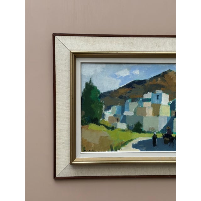 Stig Wernheden, Bergsby, Crete, 1960s, Oil on Canvas, Framed For Sale - Image 5 of 17