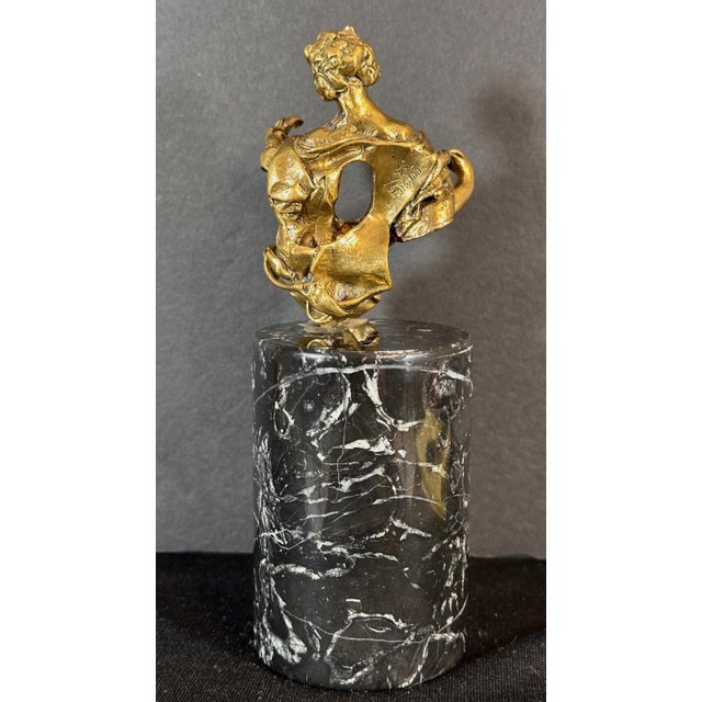 Surrealism 1960s Dali the Madonna of Port Lligat Bronze Sculpture Surrealism Art For Sale - Image 3 of 5