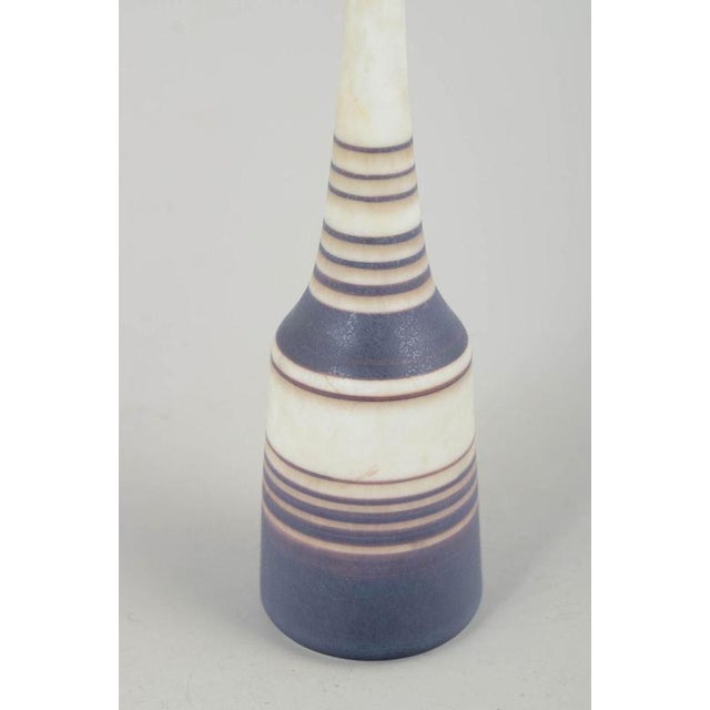 Mid-20th Century Stoneware Vase with Stripe Pattern by Gunnar Nylund for Rörstrand For Sale - Image 3 of 5
