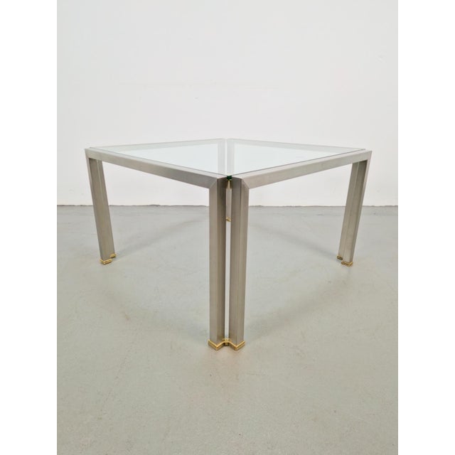 Regency T28 Coffee Table in Brass and Glass from Peter Ghyczy, 1970s For Sale - Image 15 of 18