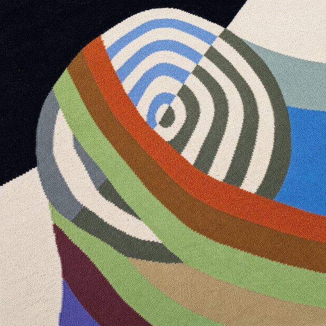 Robert Delaunay Robert Delaunay Rythme No 2 Tapestry – Limited Edition Wool on Cotton (250x300cm) For Sale - Image 4 of 5