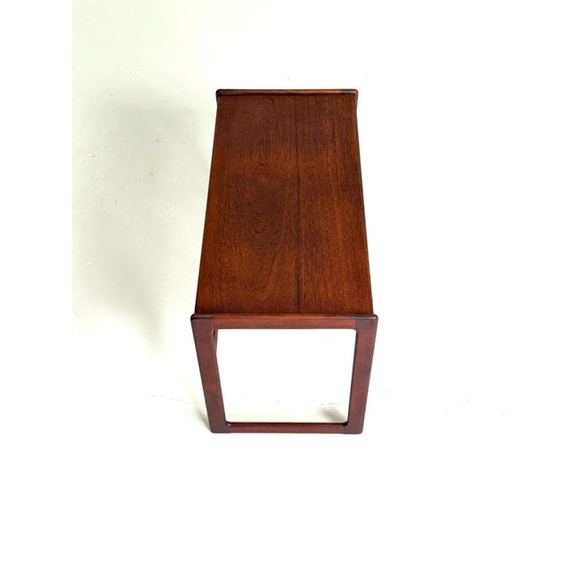 Wood Teak Side Table by Arne Hovmand Olsen for Mogens Kold, 1960s For Sale - Image 7 of 10