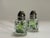 Late 20th Century Green Floral Salt and Pepper Shakers For Sale - Image 4 of 7